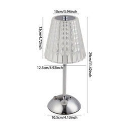 Living And Home Bedroom Simple Adjustable Bedside Lamp,usb Rechargeable Touch Sensitive Led Table Lamp - thumbnail 9