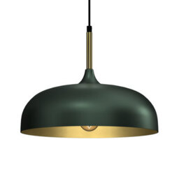 Milagro Pendant Lamp Lincoln Green/gold 1Xe27 35Cm - thumbnail 3