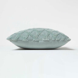 Homescapes Homescpaes Geometric Diamond Green Tufted Cotton Cushion 45 X 45 Cm - thumbnail 4