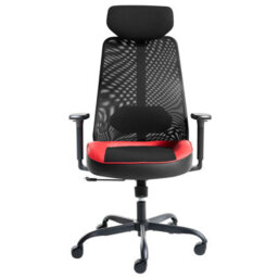 Beliani Office Chair Stryke Red - thumbnail 4