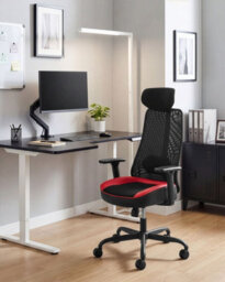 Beliani Office Chair Stryke Red - thumbnail 2