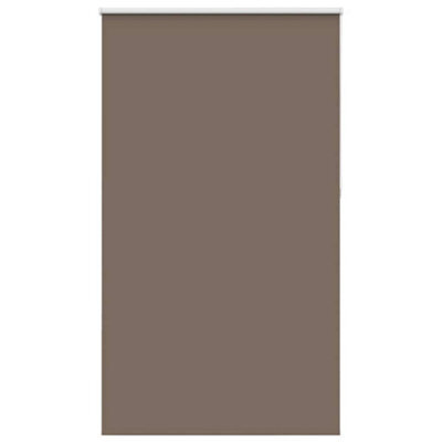 Berkfield Durable Roller Blind Blackout Coffee 135X230 Cm Fabric Width 131.6 Cm Polyester - image 1