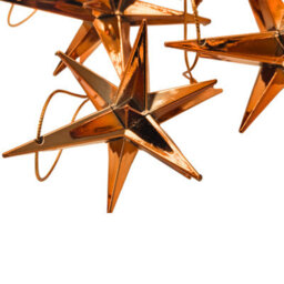 Enchanted Copper Star Bauble 6Pk - thumbnail 2