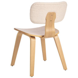 Beliani Set Of 2 Dining Chairs Lucinda Wood Light Brown - thumbnail 7