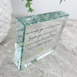 Oh So Precious Sympathy Memorial Glass Ornament Crystal Token - thumbnail 4