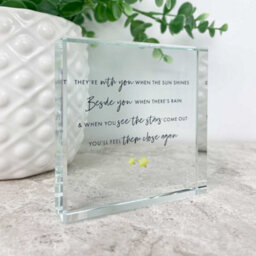 Oh So Precious Sympathy Memorial Glass Ornament Crystal Token - thumbnail 5