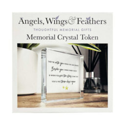 Oh So Precious Sympathy Memorial Glass Ornament Crystal Token - thumbnail 6