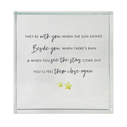 Oh So Precious Sympathy Memorial Glass Ornament Crystal Token - thumbnail 7