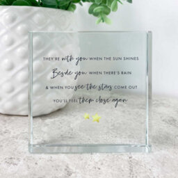 Oh So Precious Sympathy Memorial Glass Ornament Crystal Token - thumbnail 2