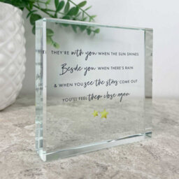 Oh So Precious Sympathy Memorial Glass Ornament Crystal Token - thumbnail 3