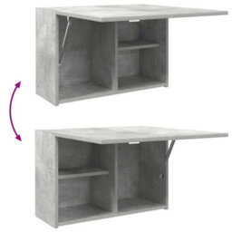 Walplus Bathroom Wall Cabinet Concrete Grey 60X25X40 Cm Engineered Wood - thumbnail 9