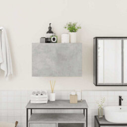 Walplus Bathroom Wall Cabinet Concrete Grey 60X25X40 Cm Engineered Wood - thumbnail 3