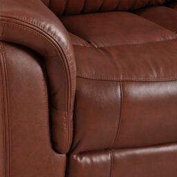 Furniture Instore Cidliano Genuine Leather Tan Electric Power Recliner 2 Seater Sofa - thumbnail 5