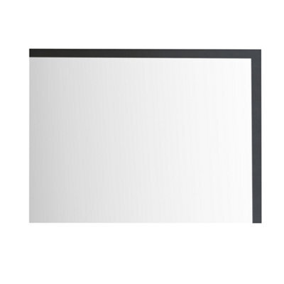 Homestylestore Black Grey Wall Hung Bathroom Mirror 1000 X 500mm - image 1