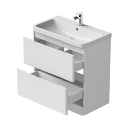 Affine Bathroom Cloakroom Vanity Unit Wash 800 Basin Base Cabinet Drawers Storage White - thumbnail 6