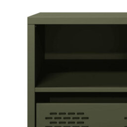 Berkfield Tv Cabinet Olive Green 68X39X43.5 Cm Cold-Rolled Steel - thumbnail 9