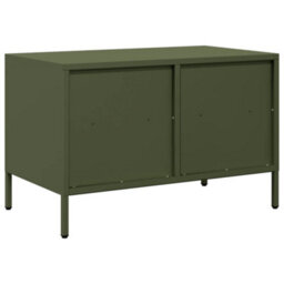 Berkfield Tv Cabinet Olive Green 68X39X43.5 Cm Cold-Rolled Steel - thumbnail 7