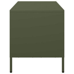 Berkfield Tv Cabinet Olive Green 68X39X43.5 Cm Cold-Rolled Steel - thumbnail 6