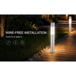 Gwsolar 2 Pack Solar Lights Path Lights 70Cm Aluminium, Switchable White/warm White, Ipx4, Screw/spike Install Garden Lights - thumbnail 8
