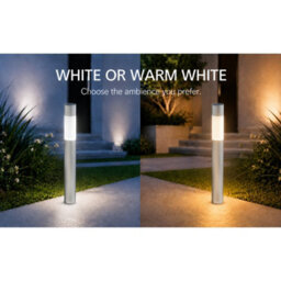 Gwsolar 2 Pack Solar Lights Path Lights 70Cm Aluminium, Switchable White/warm White, Ipx4, Screw/spike Install Garden Lights - thumbnail 9