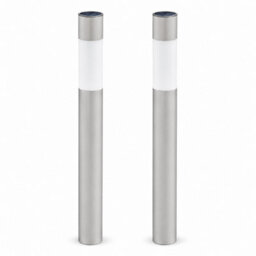 Gwsolar 2 Pack Solar Lights Path Lights 70Cm Aluminium, Switchable White/warm White, Ipx4, Screw/spike Install Garden Lights - thumbnail 3