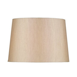 DAR Gustav Silver Faux Silk Tapered Drum Shade 36Cm