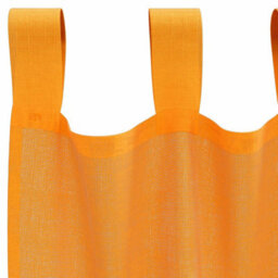 Berkfield Durable Voile Curtains With Loops 2 Pcs Orange 140X140 Cm - thumbnail 5