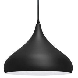 Long Life Lamps Company Modern Ceiling Pendant Light Black Metal Dome Lamp Shade M0080 - thumbnail 1