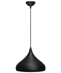 Long Life Lamps Company Modern Ceiling Pendant Light Black Metal Dome Lamp Shade M0080 - thumbnail 4