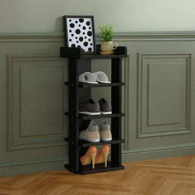 Neo Multi-Layer Wooden Shoe Rack Durable Storage Organiser Boots Sneakers Heels Space Saving Entryway Shelf - image 1