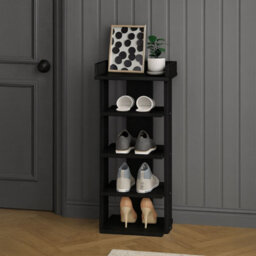 Neo Multi-Layer Wooden Shoe Rack Durable Storage Organiser Boots Sneakers Heels Space Saving Entryway Shelf - thumbnail 2