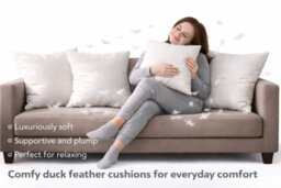 ARLinens Duck Feather & Down Cushion Pads Inner Insert Scatter Fillers Hotel Quality Deep Filled Cushion - thumbnail 8