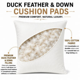 ARLinens Duck Feather & Down Cushion Pads Inner Insert Scatter Fillers Hotel Quality Deep Filled Cushion - thumbnail 2
