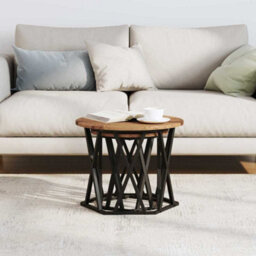 Berkfield Nesting Side Tables (Set Of 2) - Rustic Wood Look, Made Of Engineered Wood - thumbnail 4