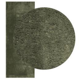 Berkfield Rug Huarte Short Pile Soft And Washable Forest Green 80X200 Cm - thumbnail 3