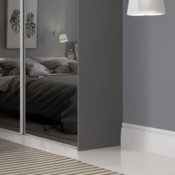 Spacepro Sliding Wardrobes Accessories Contemporary Matt Graphite Wardrobe End Panel (L)2800mm (W)620mm - thumbnail 3