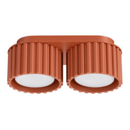 Luminosa Lighting Luminosa Aura Surface Mounted Downlight Red Ochre 2X Gx53