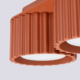 Luminosa Lighting Luminosa Aura Surface Mounted Downlight Red Ochre 2X Gx53 - thumbnail 4