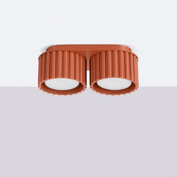 Luminosa Lighting Luminosa Aura Surface Mounted Downlight Red Ochre 2X Gx53 - thumbnail 2
