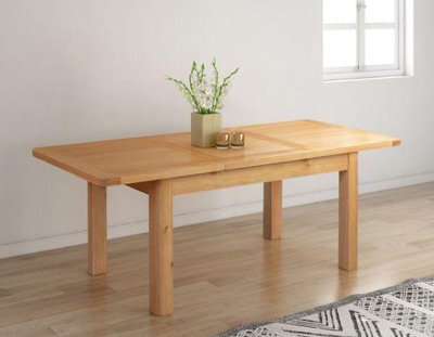 Buttercup Farm Bologna Butterfly Extension Table (Extends To 200Cm) - L90 X W140 X H76 Cm - Oak - image 1