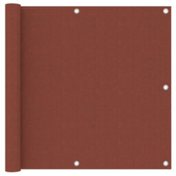 Berkfield Balcony Screen Terracotta 90X300 Cm Oxford Fabric - thumbnail 1