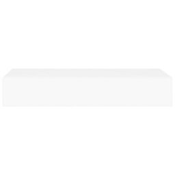 Berkfield Wall-Mounted Drawer Shelves 2 Pcs White 60X23.5X10Cm Mdf - thumbnail 5