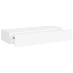 Berkfield Wall-Mounted Drawer Shelves 2 Pcs White 60X23.5X10Cm Mdf - thumbnail 7