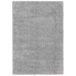 Light Grey Shaggy Plain Modern Jute Backing Rug For Living Room Bedroom And Dining Room-120Cm X 170Cm - thumbnail 5