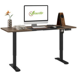 Vinsetto Height Adjustable Electric Standing Desk With 4 Memory Preset Black - thumbnail 2