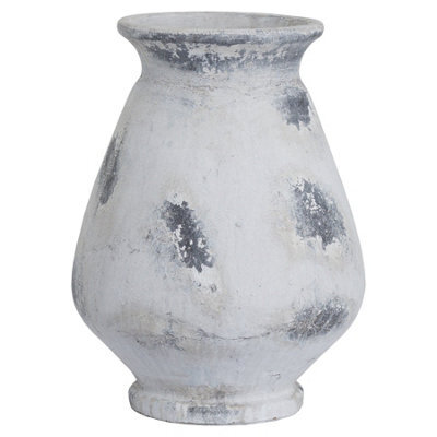 Hill Interiors Naxos Large Antique White Vase - image 1