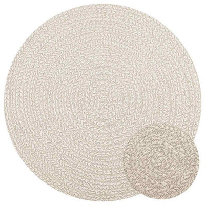 Vidaxl Rug Zizur Cream 120 Cm Jute Look Indoor And Outdoor - image 1
