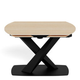 Furniture To Go Morella Oval Extending Dining Table In Sand Ceramic 120-180Cm - thumbnail 4