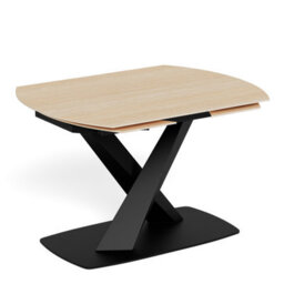 Furniture To Go Morella Oval Extending Dining Table In Sand Ceramic 120-180Cm - thumbnail 3