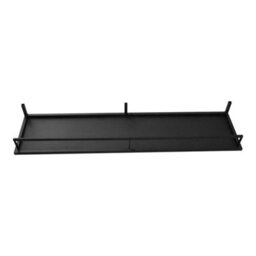 Living And Home Black Wall Mounted Bedroom Clothes Rack With Top Shelf - thumbnail 6